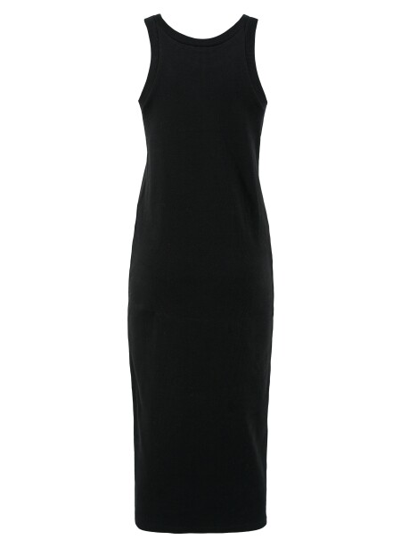 Ribbed American neckline dress - 2