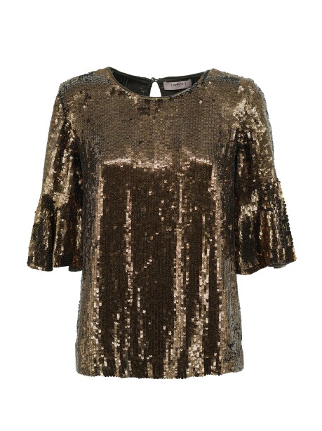 Blusa in full paillettes - 1