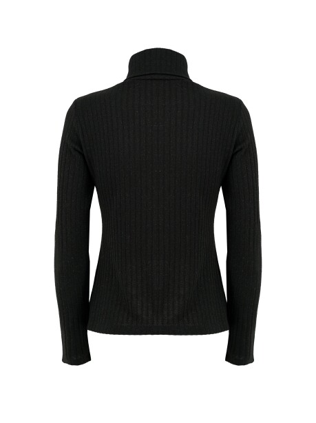 Basic ribbed turtleneck with lurex - 2