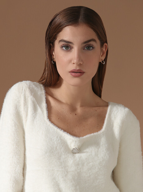 Square neck sweater - 4