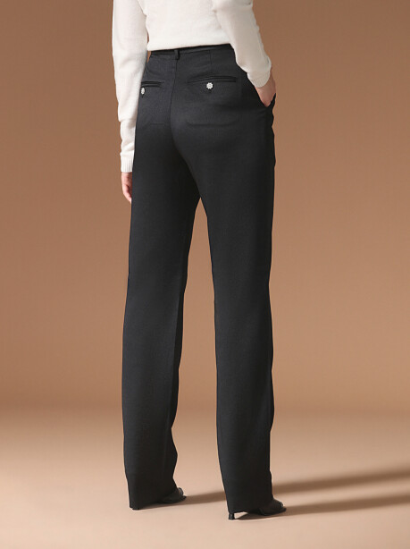 Classic high-waisted trousers - 4