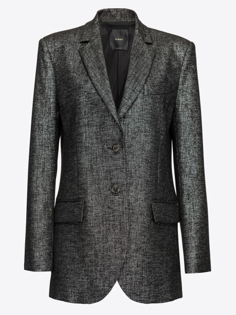 Blazer grisaglia in lurex - 3