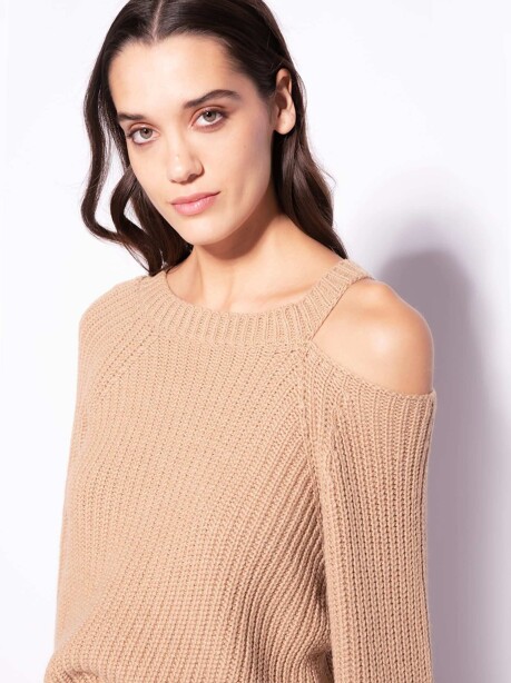 ibbed cashmere pullover with cut-out - 4