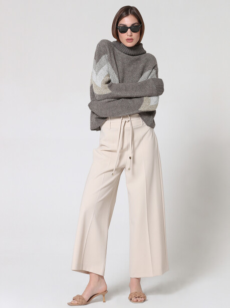 High neck pullover in lurex - 5