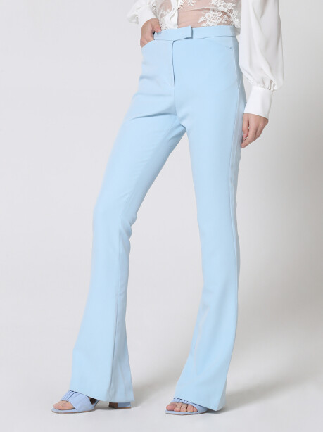 Fluid trousers with back slit - 6