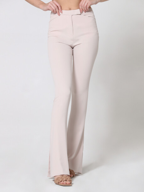 Fluid trousers with back slit - 1