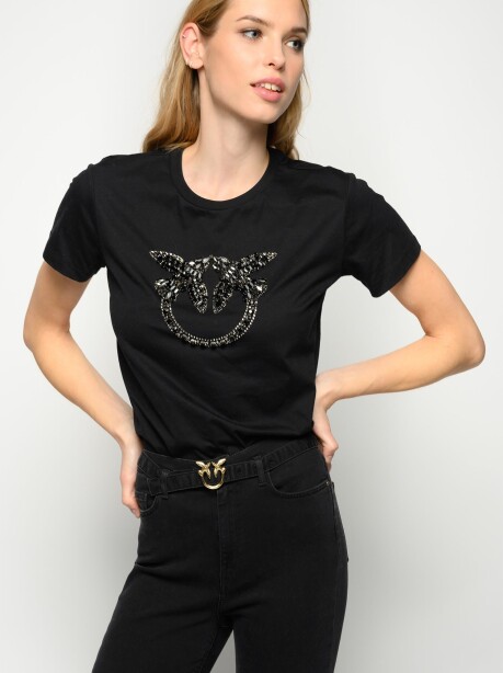 T-shirt ricamo Love Birds - 4