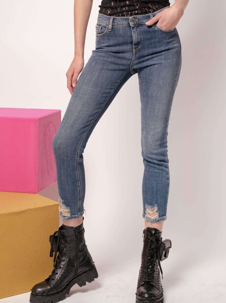 Jeans skinny in denim blue - 4