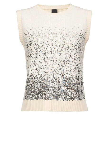 Top in maglia full paillettes - 1