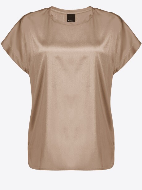 Blusa in satin stretch - 1