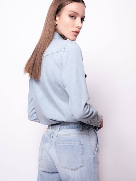 Camicia in denim twill leggero - 2