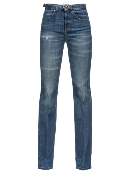 Jeans flare in denim vintage - 1