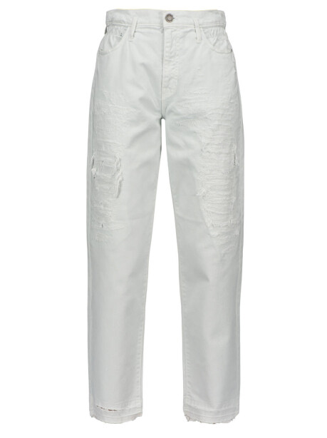 Pantaloni mom-fit con strappi - 1