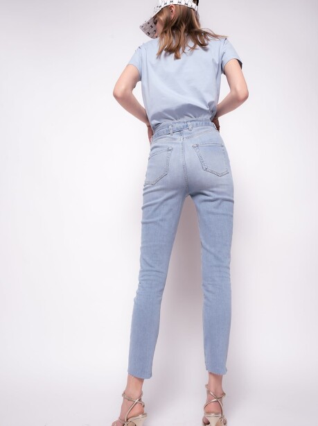 Jeans skinny con cintura Love Birds - 2