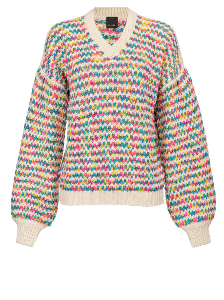 Pullover maglia multicolor - 1