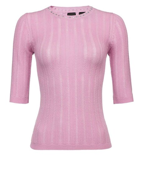 Maglia tricot punto fantasia - 1