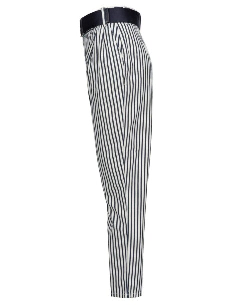 Pantaloni cigarette-fit a righe - 3