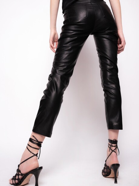 Pantaloni skinny effetto pelle - 2