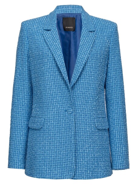 Blazer in tweed leggero bouclé - 1