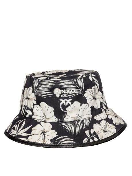 Buckle hat con stampa fiore grafico - 1