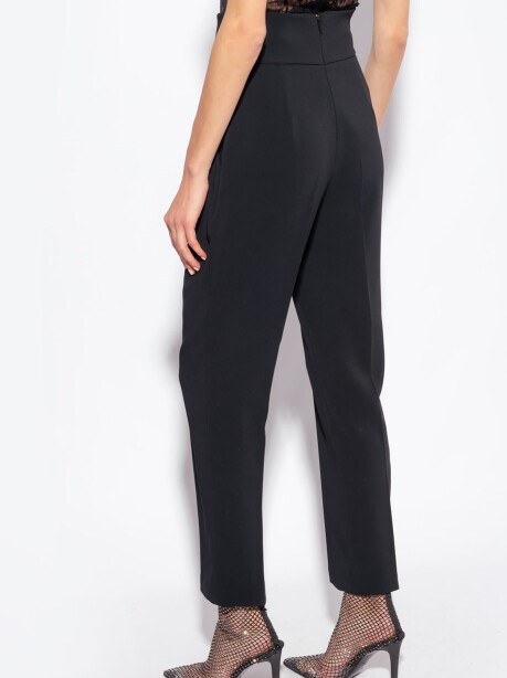 Pantaloni a vita alta in crêpe stretch - 2