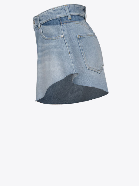 Shorts butterfly in denim bleach - 3