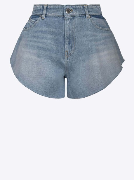 Shorts butterfly in denim bleach - 1