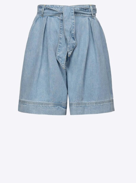 Shorts in denim fluido - 1