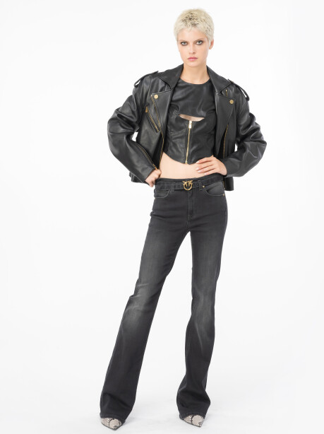 Jeans flare-fit in denim black stretch - 4