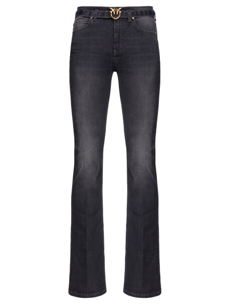 Jeans flare-fit in denim black stretch - 1