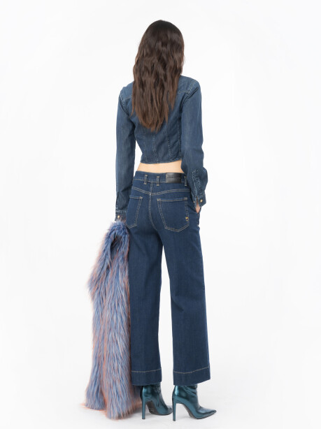 Jeans flared con cintura - 2