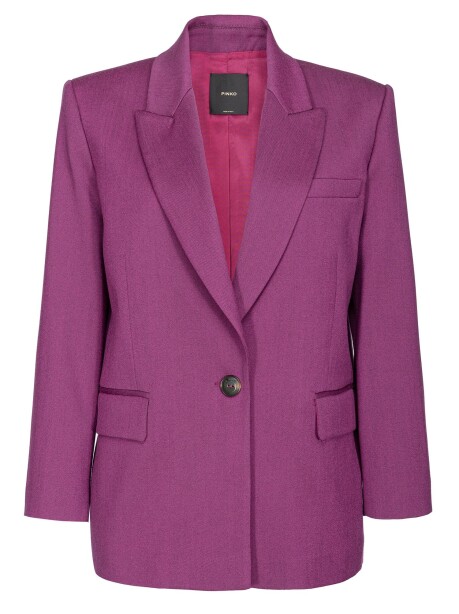 Blazer monopetto flanella misto lana - 1