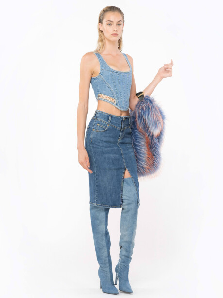 Bustino in denim - 4