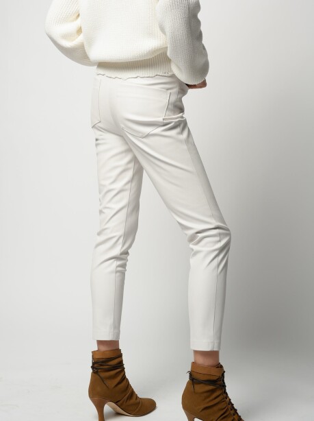 Pantaloni skinny effetto pelle - 2