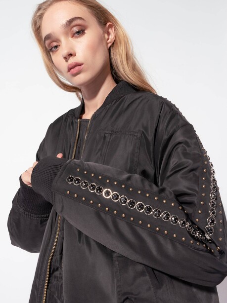 Bomber con strass - 3