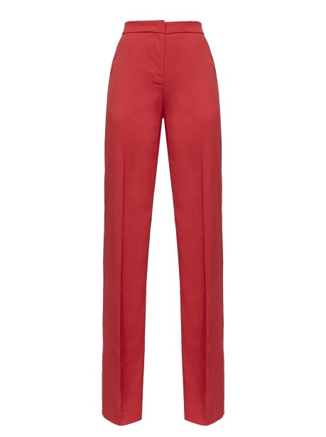 Pantaloni flare-fit in satin - 1