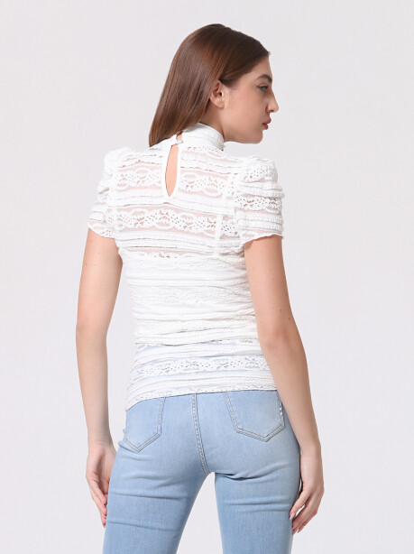 T-shirt in pizzo - 3