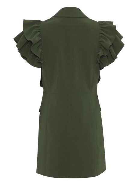 Vest dress with ruffle sleeves - 2