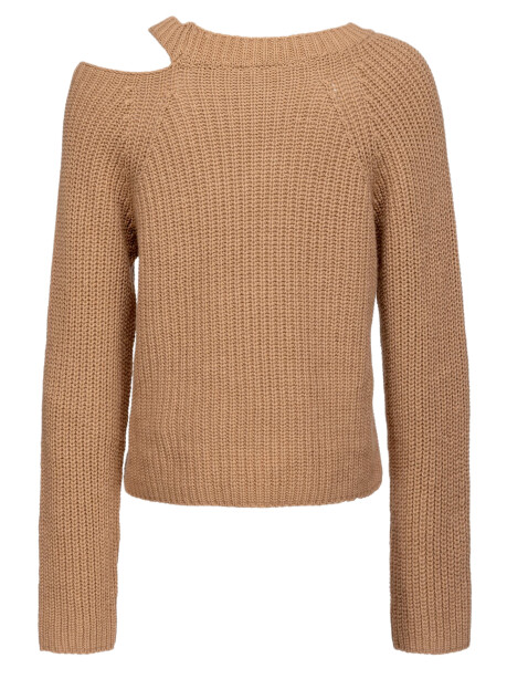 ibbed cashmere pullover with cut-out - 3