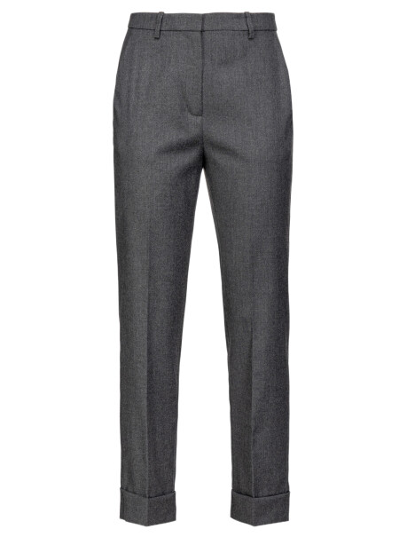 Classic model flannel trousers - 1