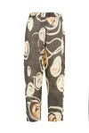 Patterned linen trousers - 2