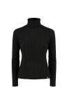 Basic ribbed turtleneck with lurex - 1