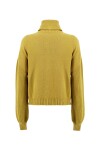 High neck sweater with ribbed sleeves - 2