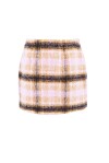 Plaid-effect tartan mini skirt - 1