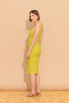 Sheath dress in linen canvas - 2