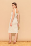 Sheath dress in linen canvas - 2