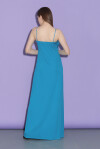 Long fitted dress with thin straps - 2