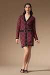 Jacquard check mini dress - 3