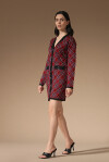 Jacquard check mini dress - 4