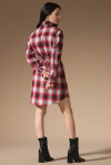 Short check shirt dress - 2